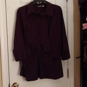 Button down Plum/purple blouse